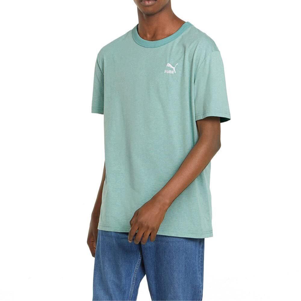 PUMA Classics Summer Resort Heather Tee Mineral Blue MD
